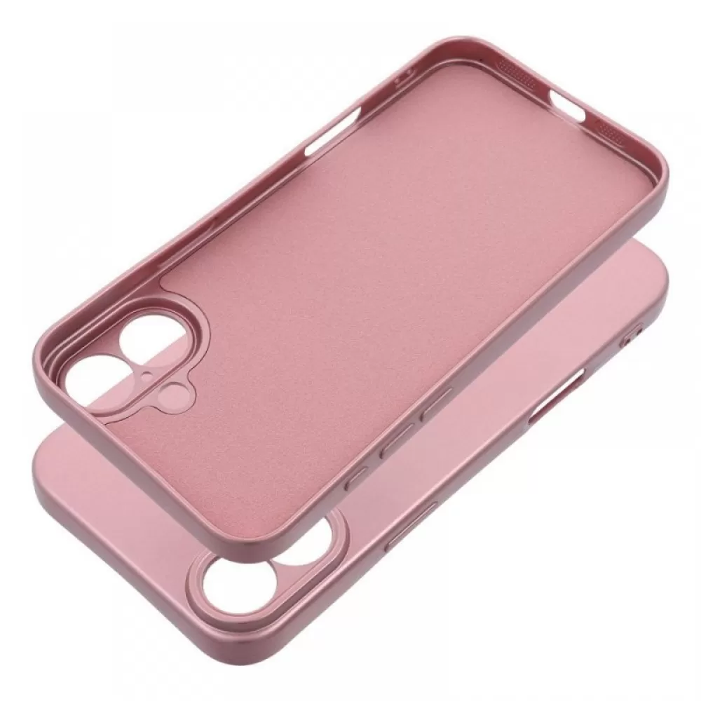 Futrola METALLIC CASE za iPhone 16 Plus (6.7) roze