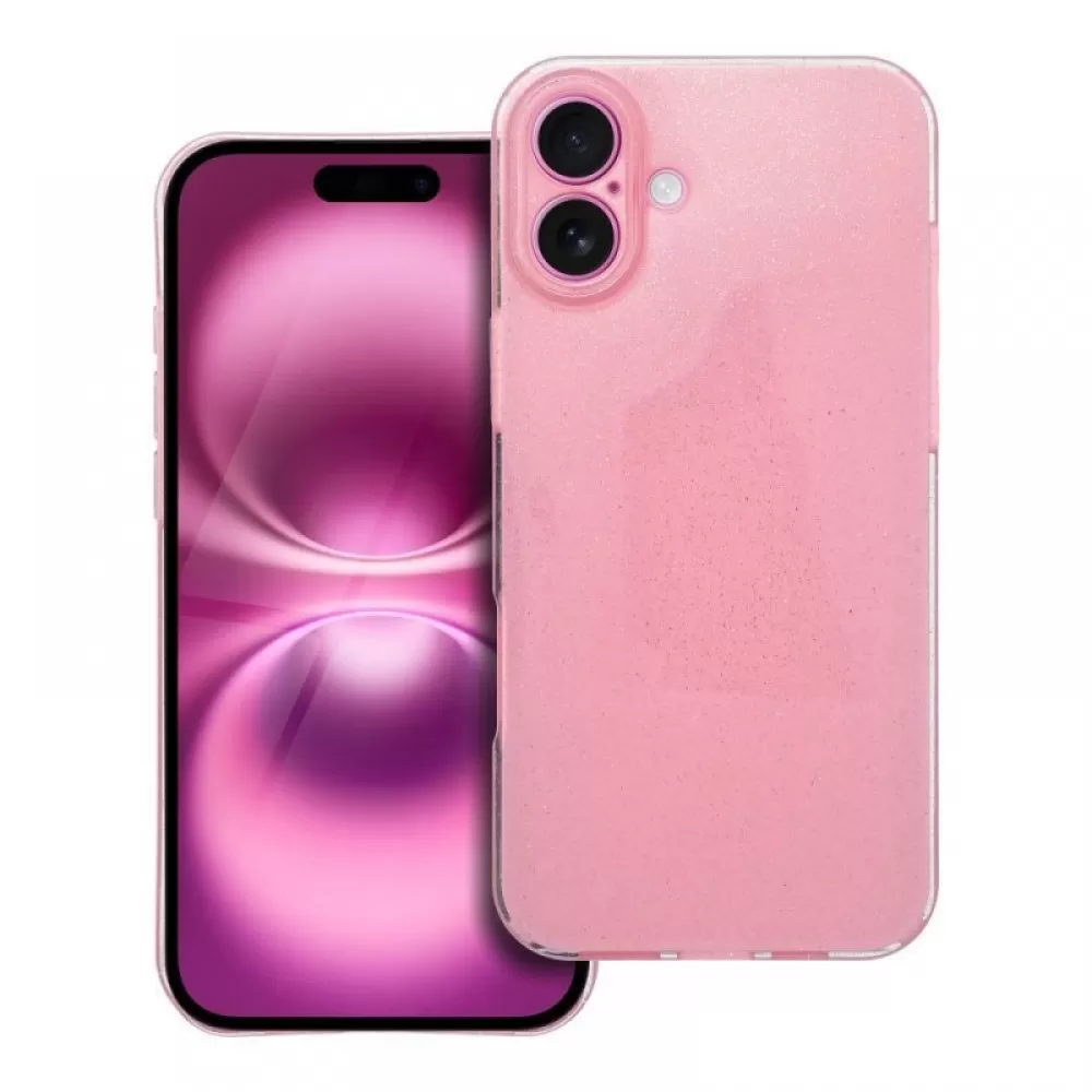 Futrola CLEAR CASE 2MM BLINK za iPhone 16 Plus (6.7) roze