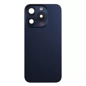 Poklopac baterije sa staklom kamere i NFC za iPhone 15 Pro plavi ORG