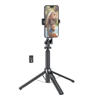 HOCO. K21 tripod selfie stick ( selfie stap) sa bluetooth upravljacem crni