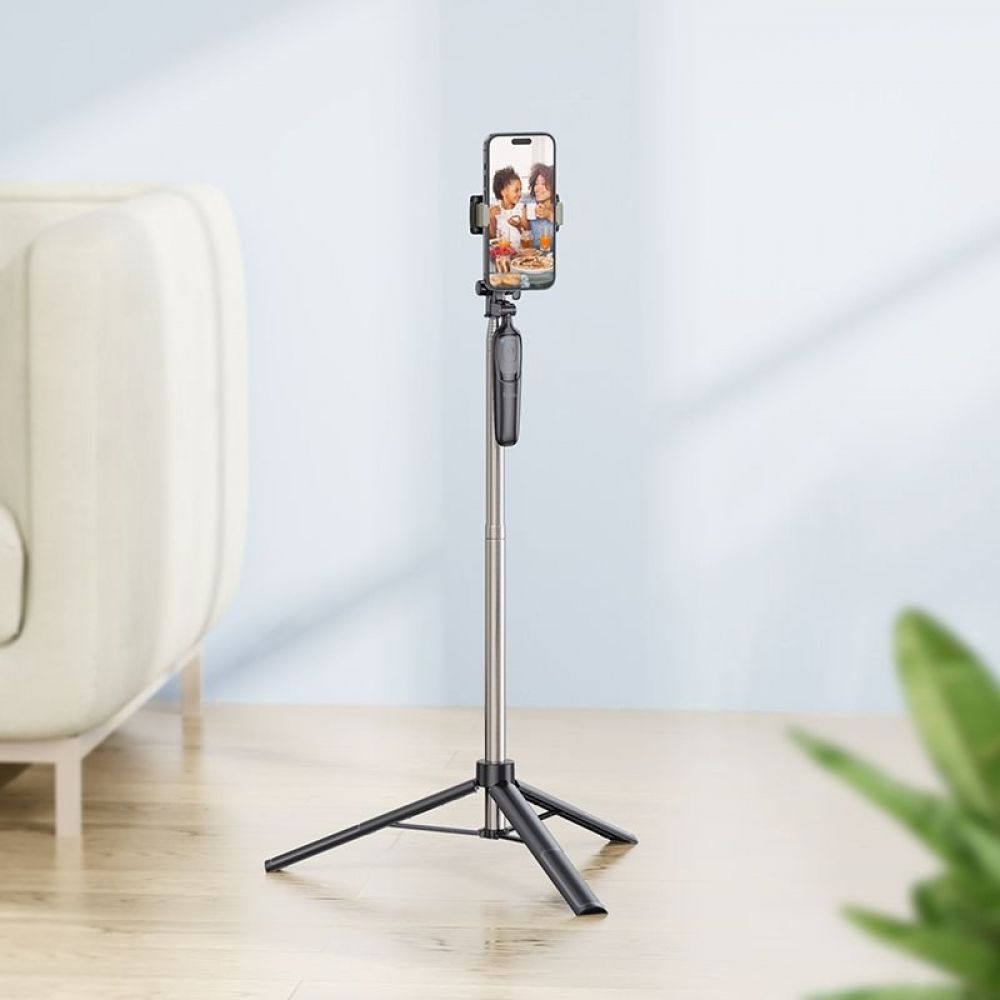 HOCO. K19 tripod selfie stick ( selfie stap) sa bluetooth upravljacem crni