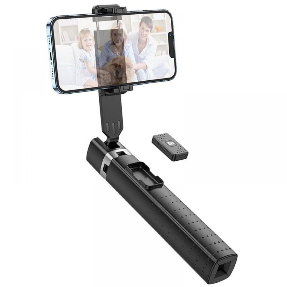 HOCO. K18 fourpod selfie stick ( selfie stap) sa bluetooth upravljacem crni