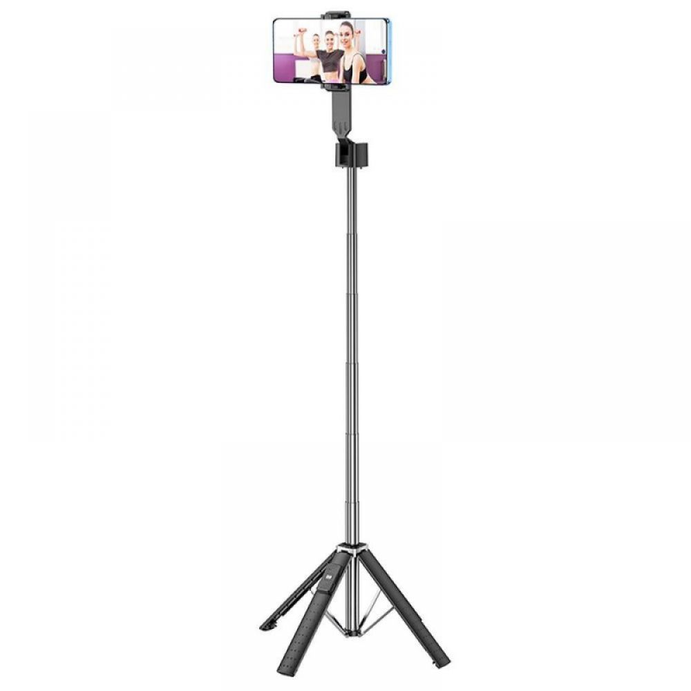 HOCO. K18 fourpod selfie stick ( selfie stap) sa bluetooth upravljacem crni