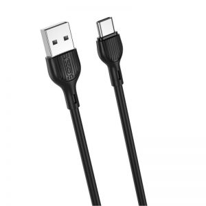 XO kabal NB200 USB - USB-C 1,0 m 2,1A crni