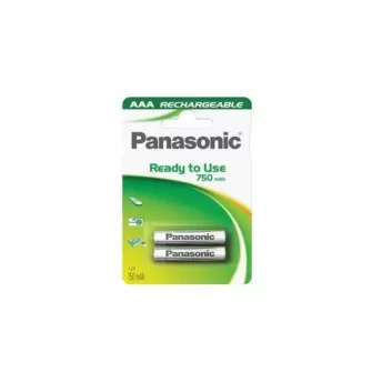 Panasonic baterija HHR-4MVE/2BP 750mAh - punjive 2xAAA