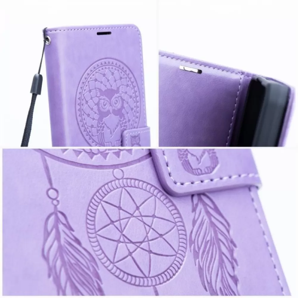 Futrola flip MEZZO BOOK za Samsung S25 dreamcatcher ljubicasta