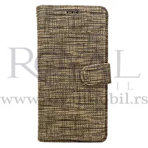 Futrola TEXTILE FLIP za Huawei Y7 Prime 2019 / Y7 2019 zlatna