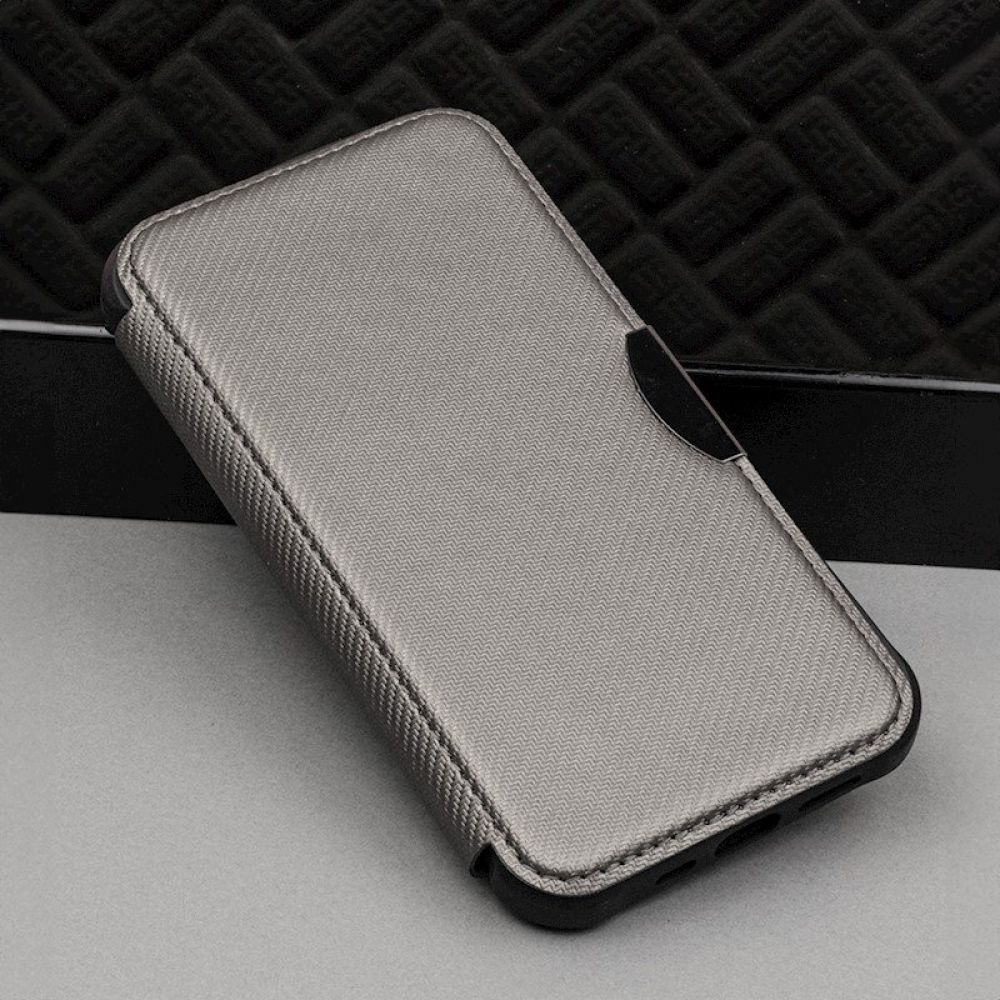 Futrola flip RAZOR BOOK (Smart Carbon case) za Samsung Galaxy A34 5G siva