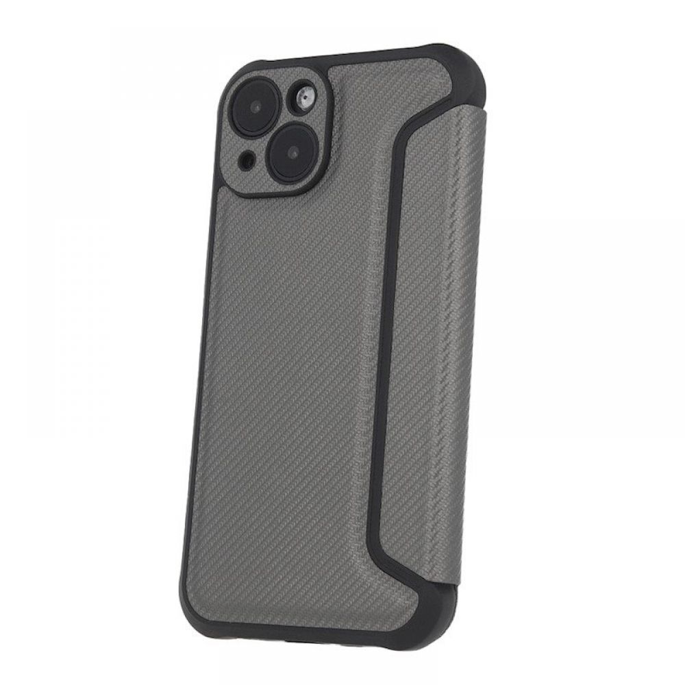 Futrola flip RAZOR BOOK (Smart Carbon case) za iPhone 16 Pro Max (6.9) siva