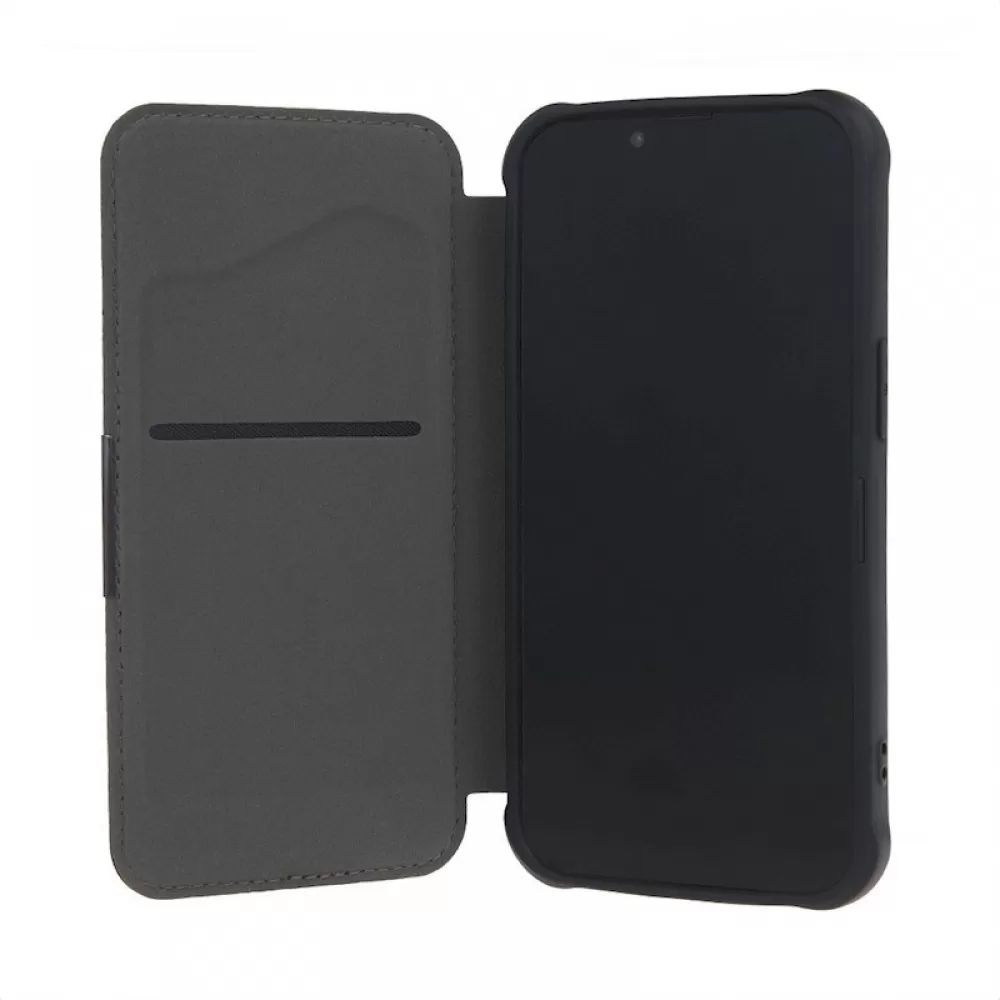 Futrola flip RAZOR BOOK (Smart Carbon case) za iPhone 16 Pro Max (6.9) siva