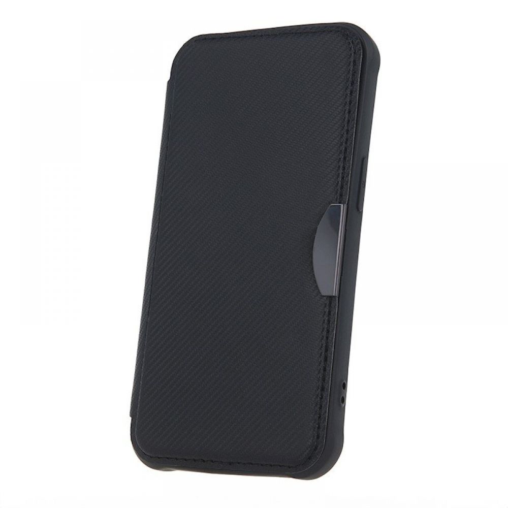 Futrola flip RAZOR BOOK (Smart Carbon case) za iPhone 16 Plus (6.7) crna