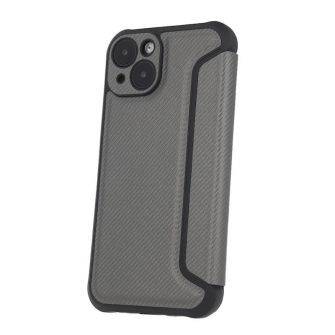 Futrola flip RAZOR BOOK (Smart Carbon case) za iPhone 16 (6.1) siva