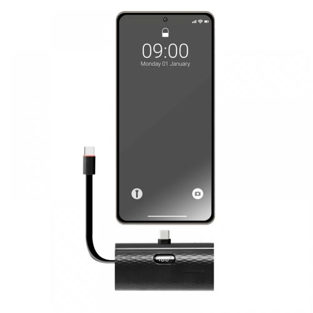 Power Bank FORCELL F-Energy F5k3 Type C PD 20W 5000 mAh crni