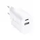 Kucni punjac (Adapter) FORCELL F-ENERGY TFK-TC35W Type C + USB A PD QC 4.0 3A 35W beli