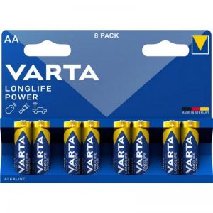 VARTA alkalna baterija R6 (AA) Longlife Power 8 kom