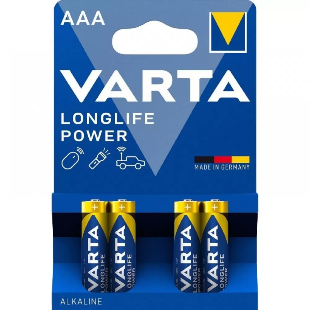 VARTA alkalna baterija R3 (AAA) Longlife Power 4 kom