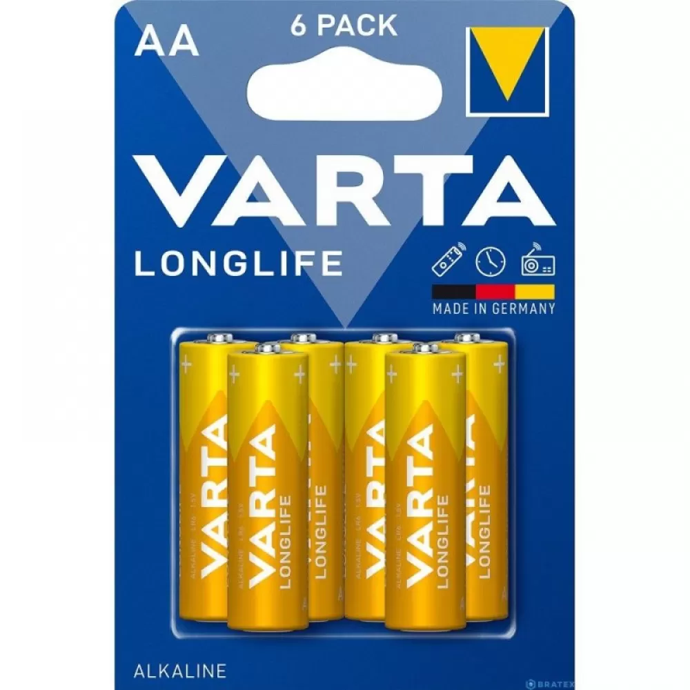 VARTA alkalna baterija R6(AA) Longlife 6 kom