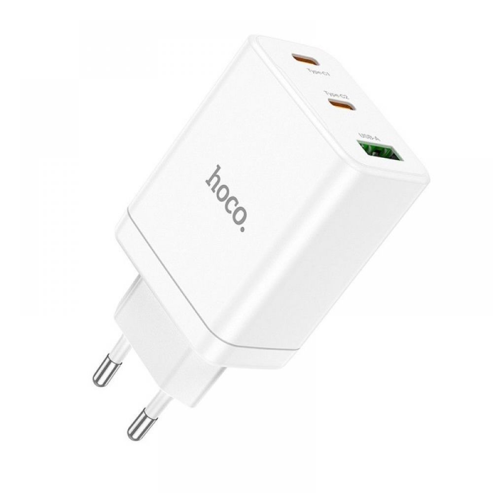 Kucni punjac (adapter) Hoco. N33 2 x Type C + USB A PD QC3.0 3A 35W beli  