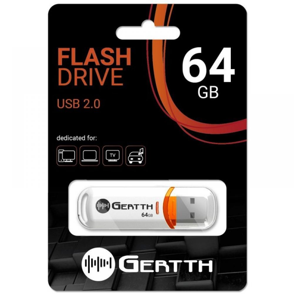 GERTTH USB fles 64GB USB 2.0