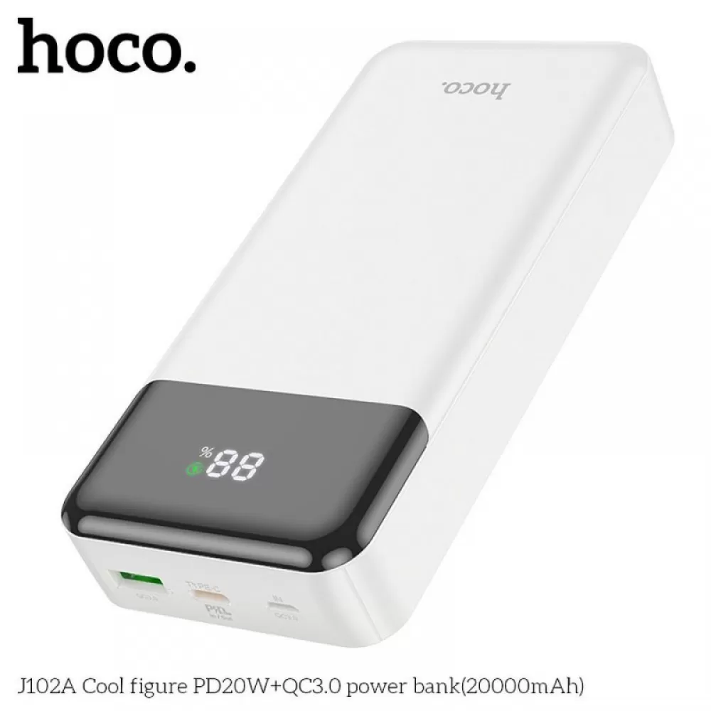 HOCO powerbank 20000 mAh PD QC3.0 3A 20W J102A beli