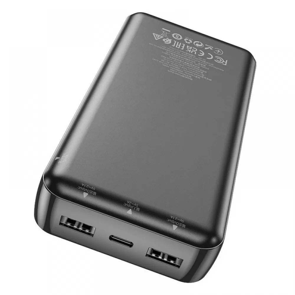 HOCO powerbank 20000 mAh 2,1A J100A crni