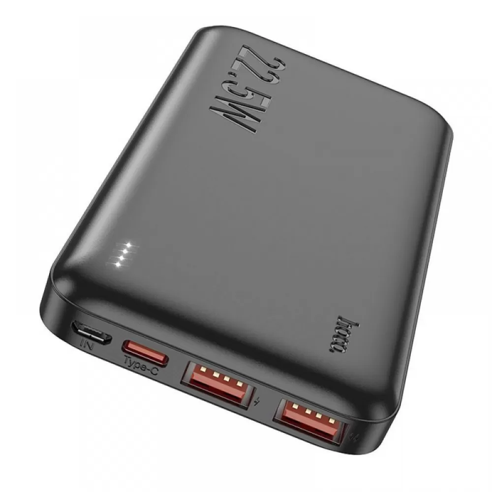 HOCO powerbank 10000 mAh PD QC 3A 22,5W J101 crni