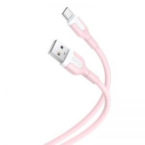 XO kabl NB212 USB - USB-C 1.0 m 2.1 A roze