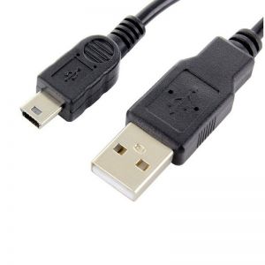 Kabl USB - miniUSB 1.0 m 1A crni