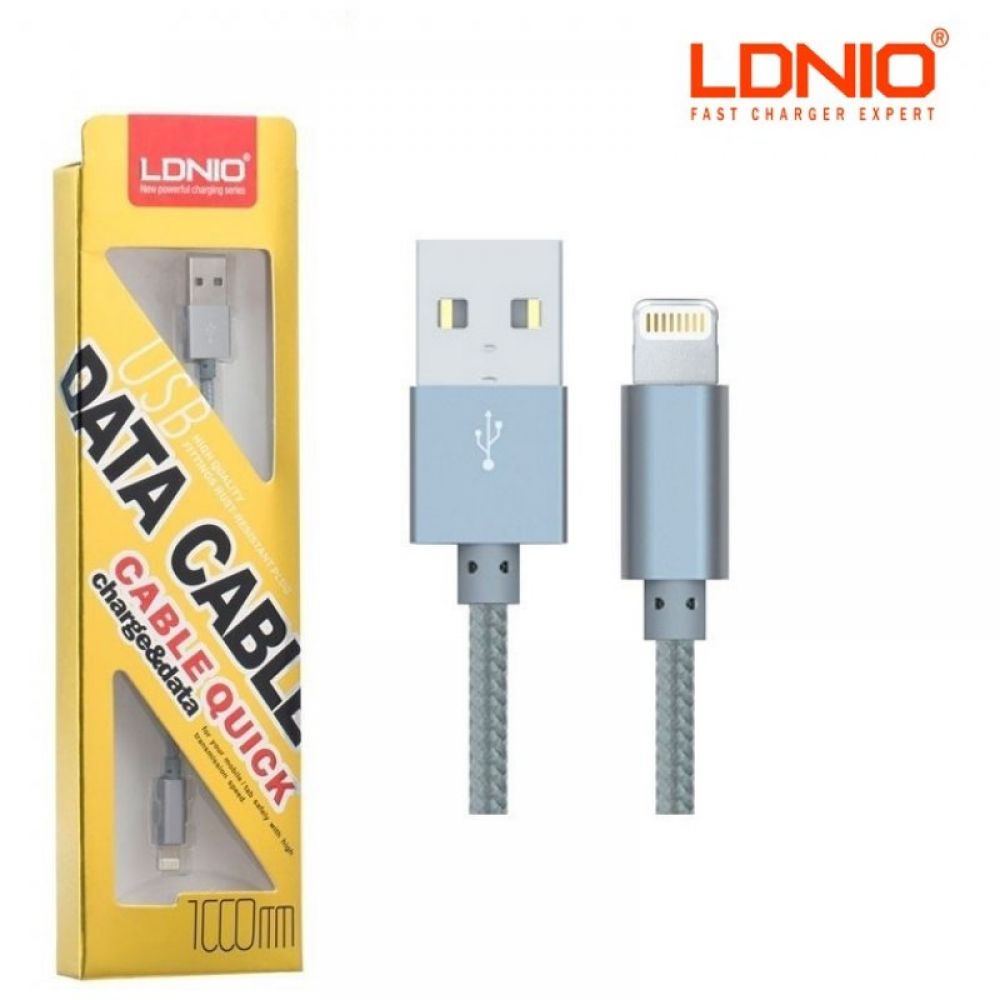 USB kabal LDNIO LS08 iPhone lightning 1000mm srebrni