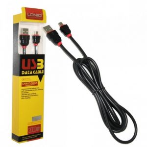 USB data kabal LDNIO LS02 micro USB 2000mm crni