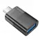 HOCO adapter OTG Type C (muski) na USB A (zenski) UA36B providni crni