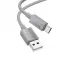 HOCO kabl USB A na Type C 3A X107 1 m sivi