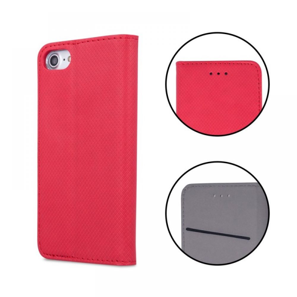 Futrola flip SMART CASE BOOK (Smart Magnet case) za Xiaomi Redmi Note 14 5G crvena