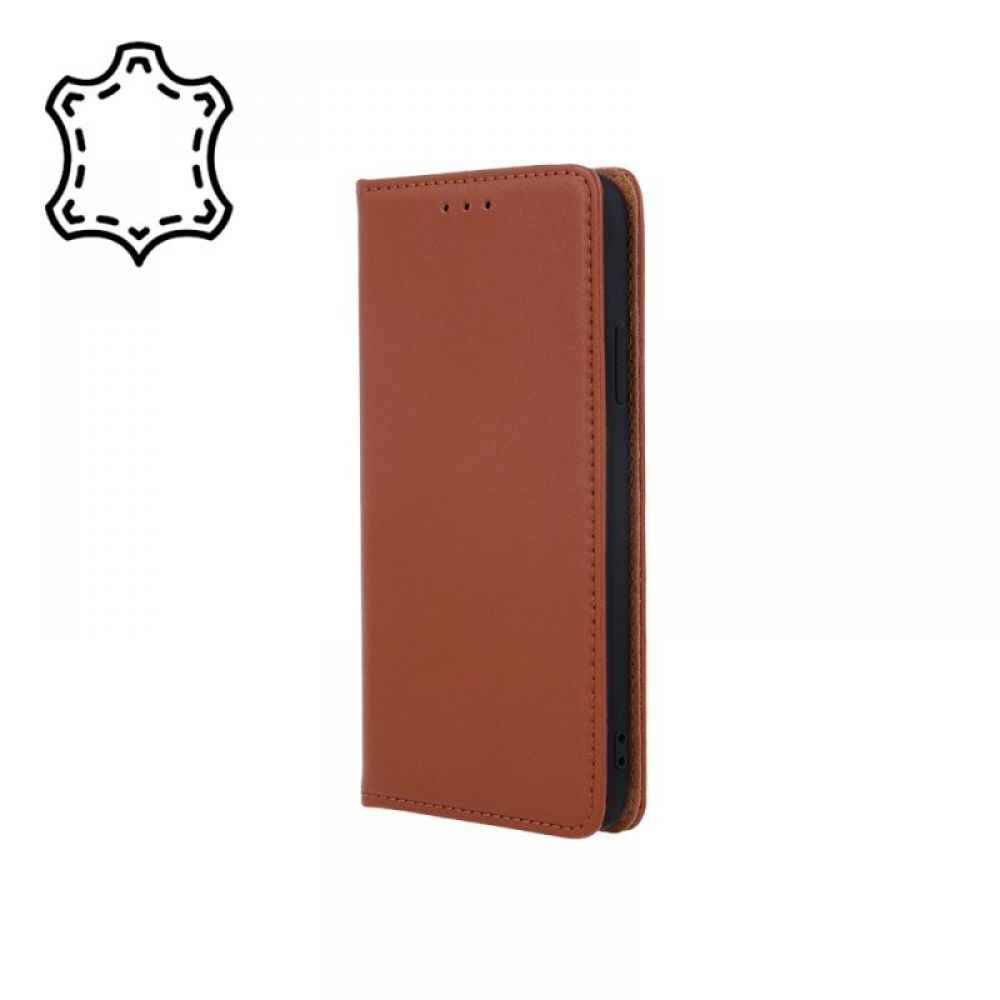 Futrola Genuine Leather Smart Pro za Xiaomi Redmi 14C 4G/ 14C 5G / Redmi A4 / POCO C75 braon