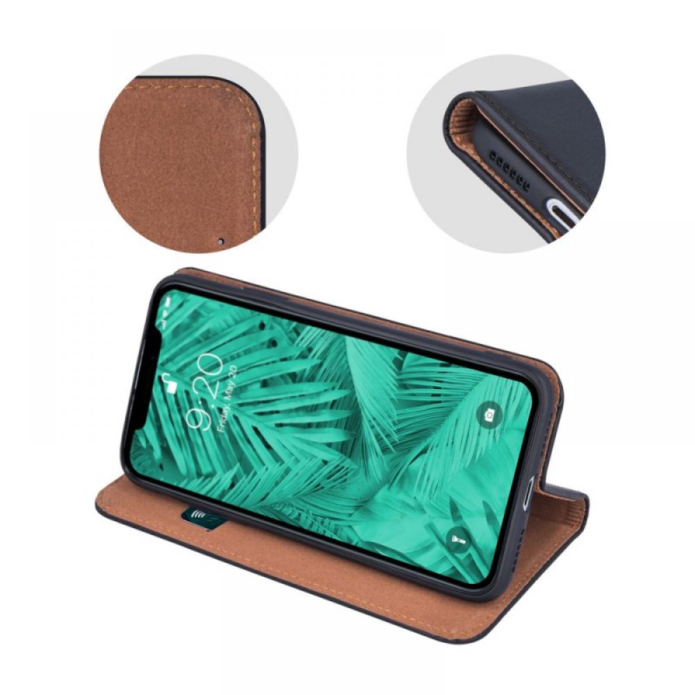 Futrola Genuine Leather Smart Pro za Xiaomi Redmi 14C 4G/ 14C 5G / Redmi A4 / POCO C75 braon