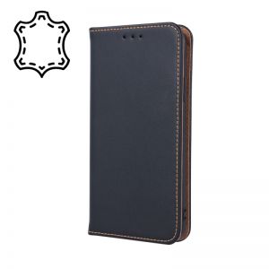 Futrola Genuine Leather Smart Pro za Xiaomi Redmi 14C 4G/ 14C 5G / Redmi A4 / POCO C75 crna