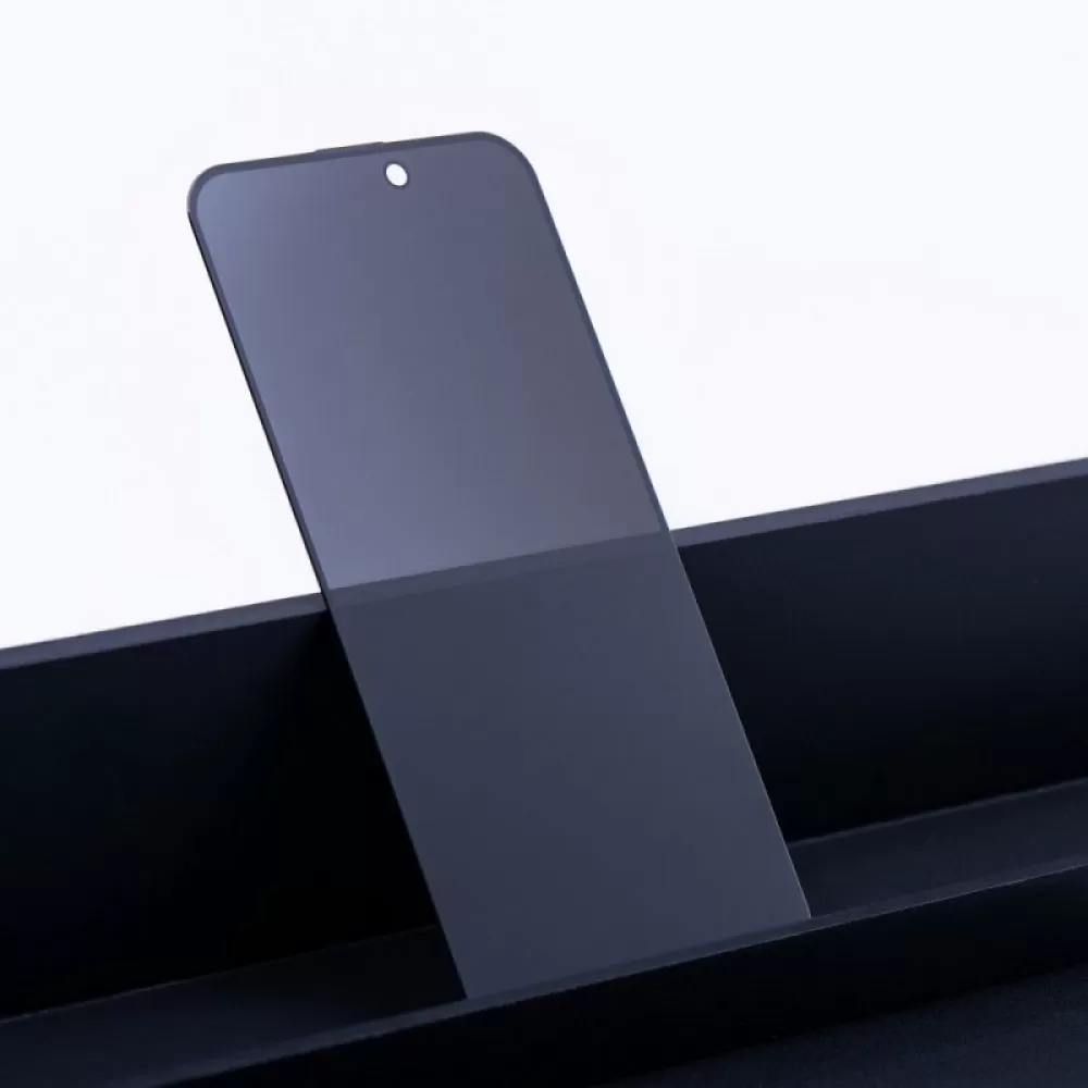 Zastitno staklo OG Premium Privacy za iPhone 15 Pro crno
