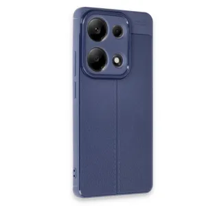 Silikonska futrola IMITACIJA KOZE NO4 za iPhone 16 Pro teget