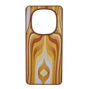 Futrola TEXTILE PRINT za Xiaomi Redmi A3 narandzasta