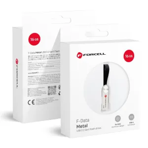 FORCELL F-DATA Metal 16 GB USB fles USB 3.2 Gen 1 (USB A) srebrni