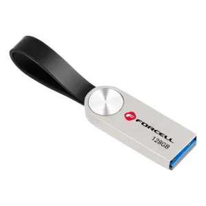 FORCELL F-DATA Metal 128 GB USB fles USB 3.2 Gen 1 (USB A) srebrni