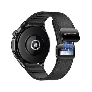 FORCELL F-DESIGN FS20 magnetna narukvica od eko koze za SAMSUNG Watch 22 mm crna