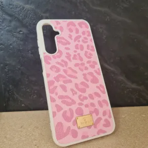 Futrola Leather Print za Samsung A256 Galaxy A25 roze