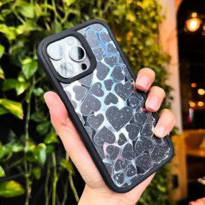 Futrola Luxury Heart za Xiaomi Redmi Note 13 Pro 5G crna