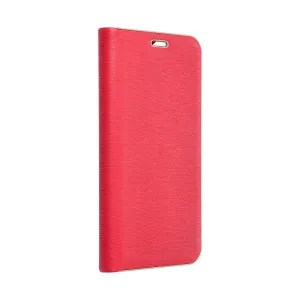 Futrola flip LUNA BOOK CARBON za SAMSUNG S25 Edge crvena