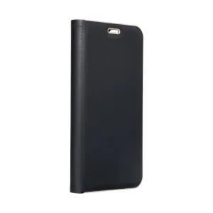 Futrola flip LUNA BOOK CARBON za SAMSUNG S25 Edge crna