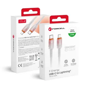 FORCELL F-ENERGY C356 kabl Type C na Lightning PD 3A 27W gradijent 1 m beli