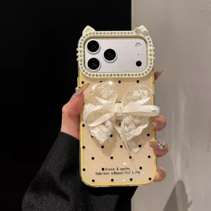 Futrola Elegant Bow za iPhone 17 zuta