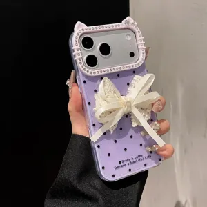 Futrola Elegant Bow za iPhone 16 Pro Max lila