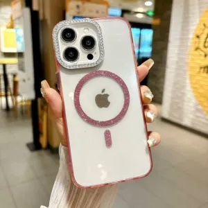 Futrola Color Shine Magsafe za iPhone 16 Pro Max roze
